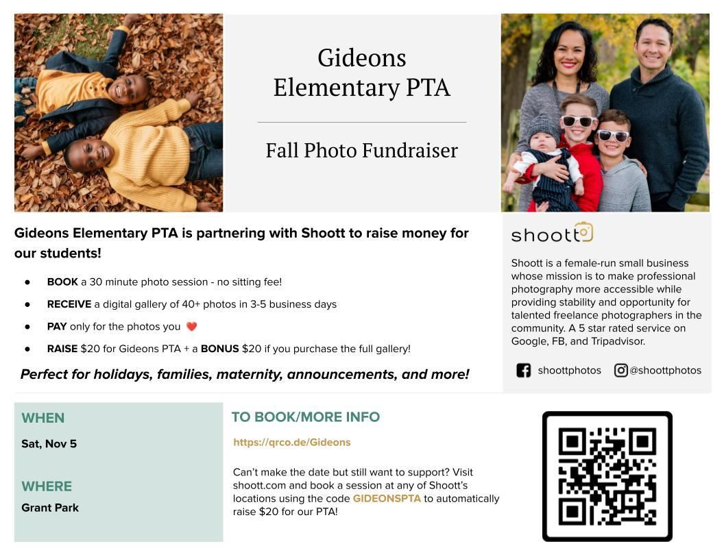 Fall Photo Fundraiser
